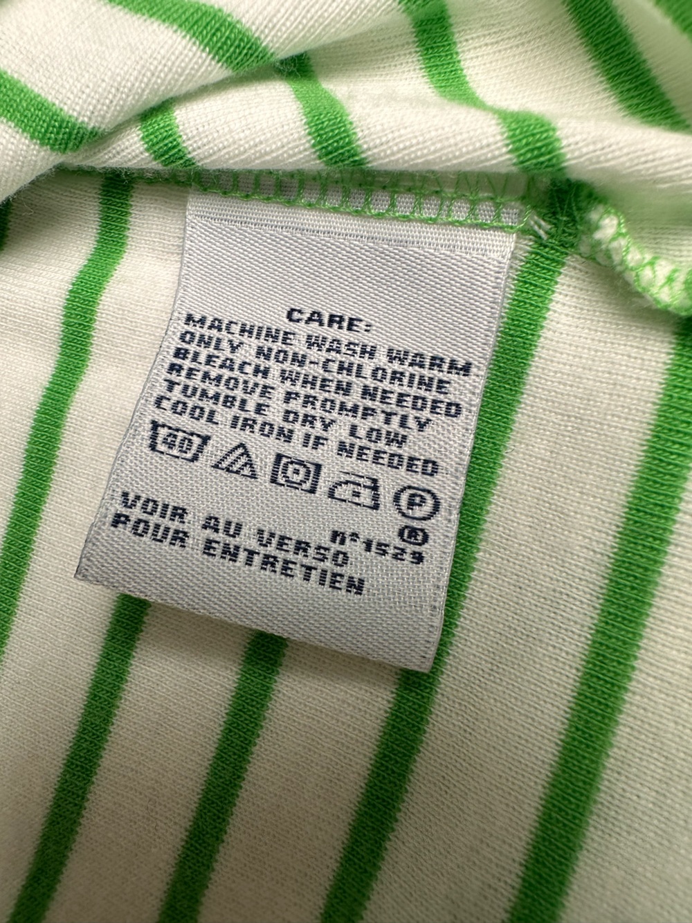 Ralph Lauren Sport Green White Striped V Neck Shirt Women’s M Lyocell - Picture 7 of 11